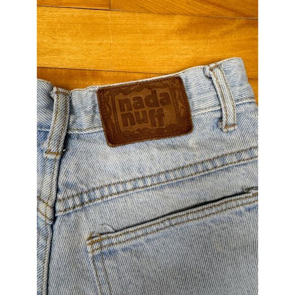 Vintage Jean Shorts, Nada Nuff High Rise Light Wash, W24", 80s 90s, Cutoffs XS - Picture 3 of 10
